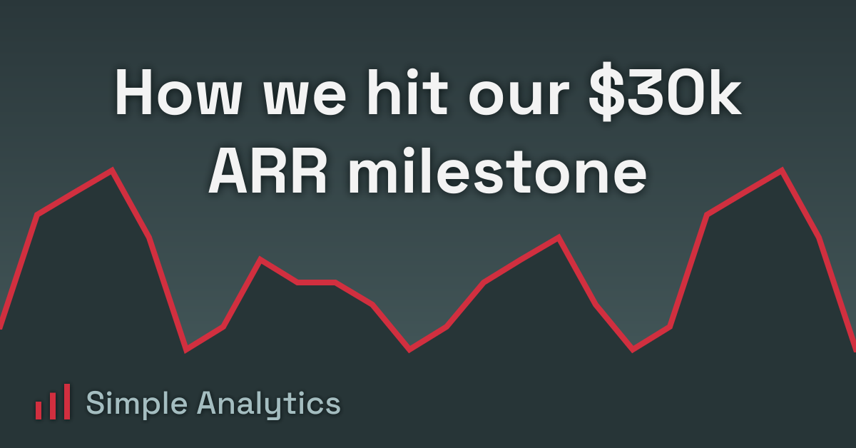 How we hit our $30k ARR milestone