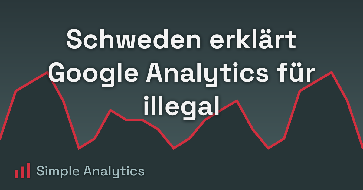 Schweden erklärt Google Analytics für illegal