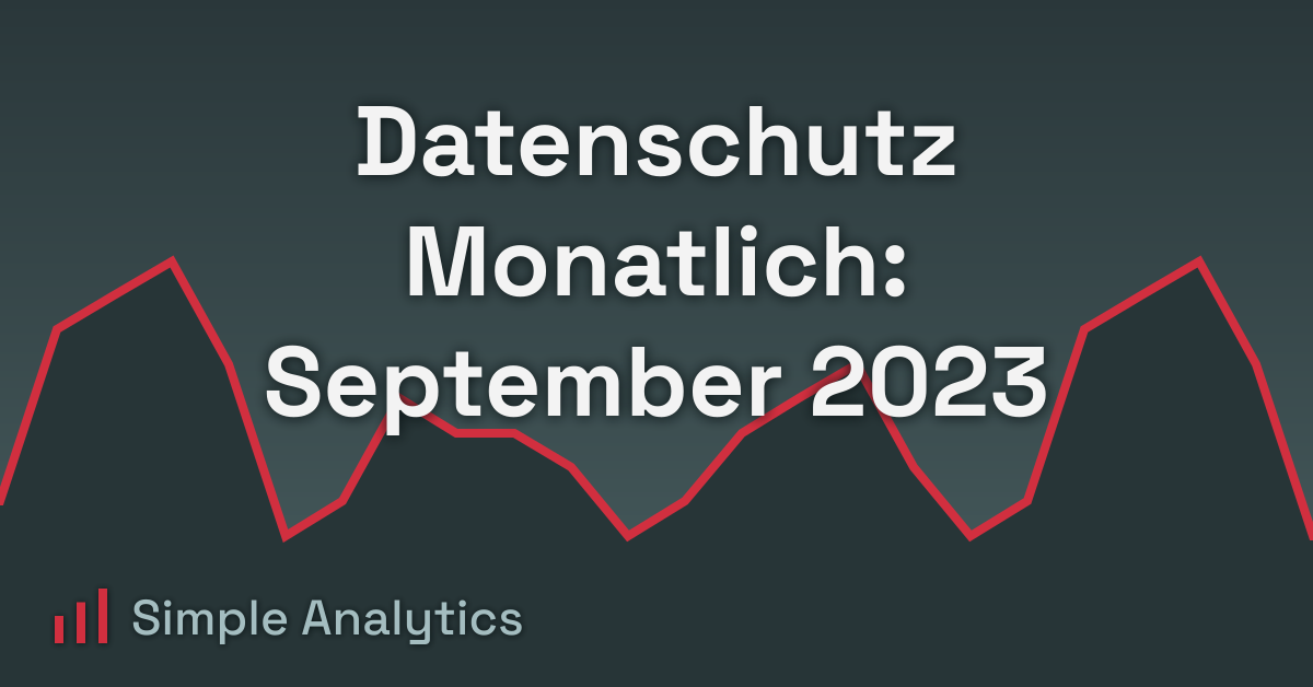 Datenschutz Monatlich: September 2023