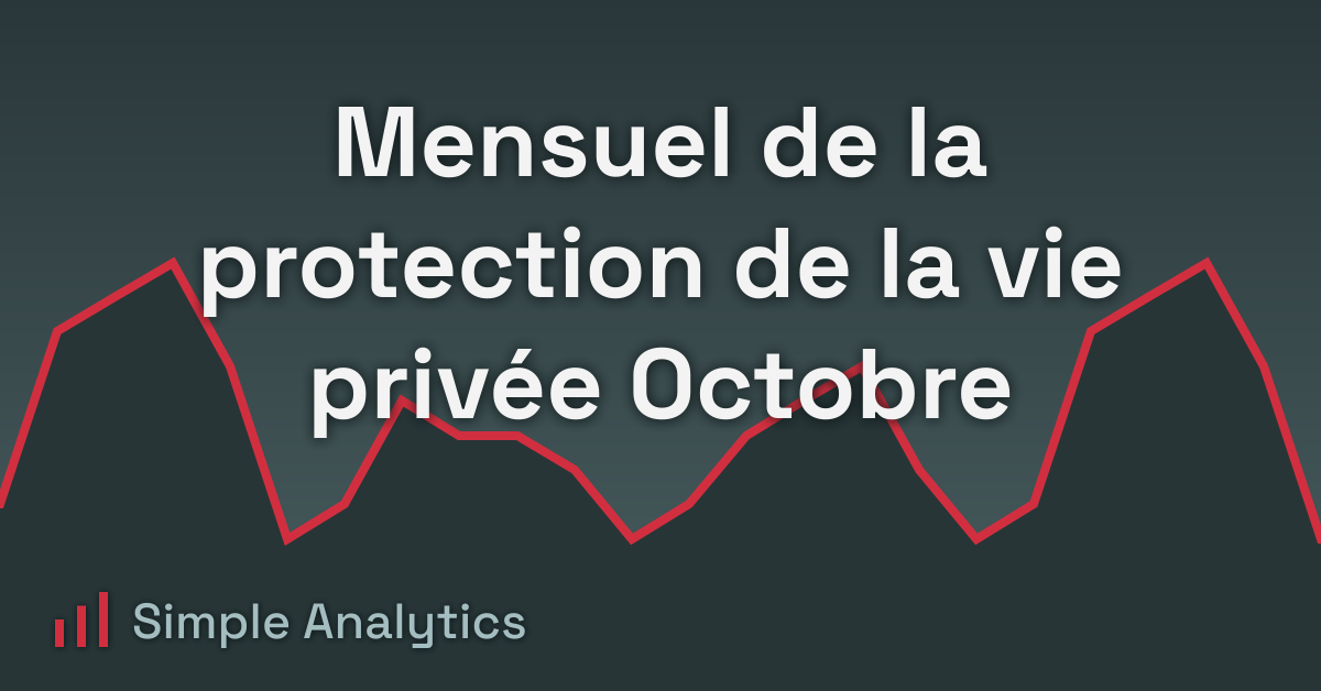 Mensuel de la protection de la vie privée Octobre