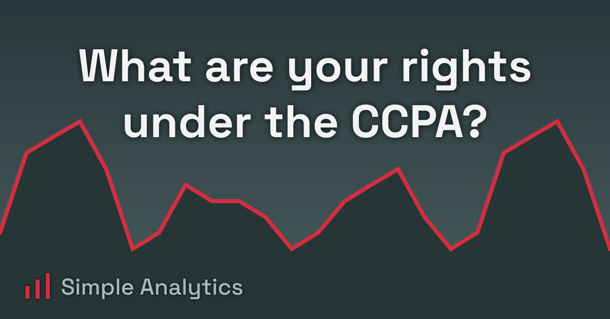 What are your rights under the CCPA?