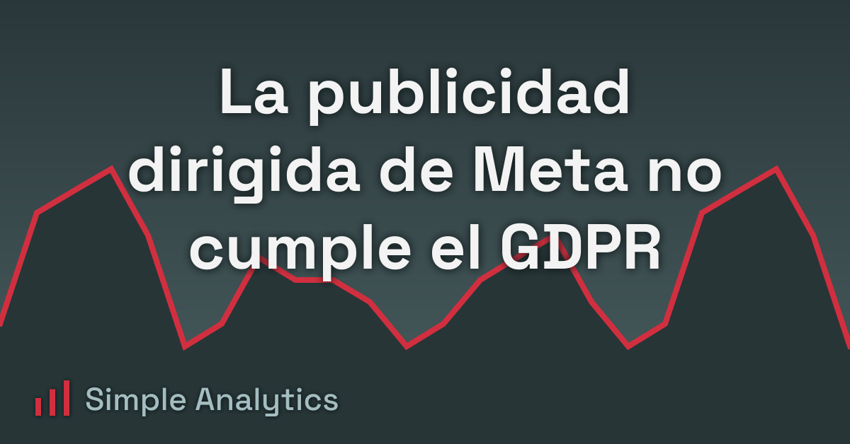 La publicidad dirigida de Meta no cumple el GDPR