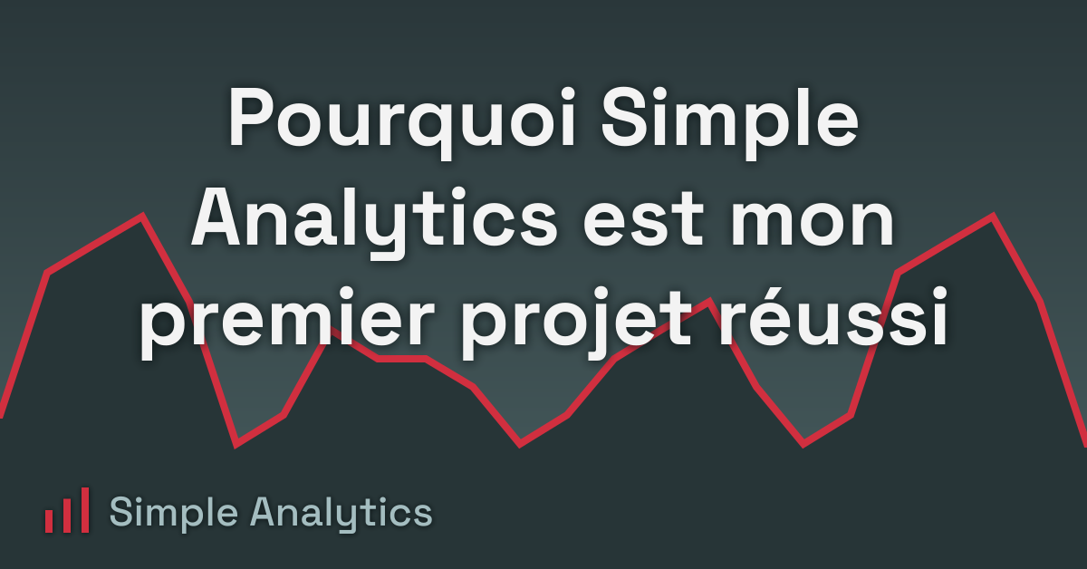 Pourquoi Simple Analytics est mon premier projet réussi