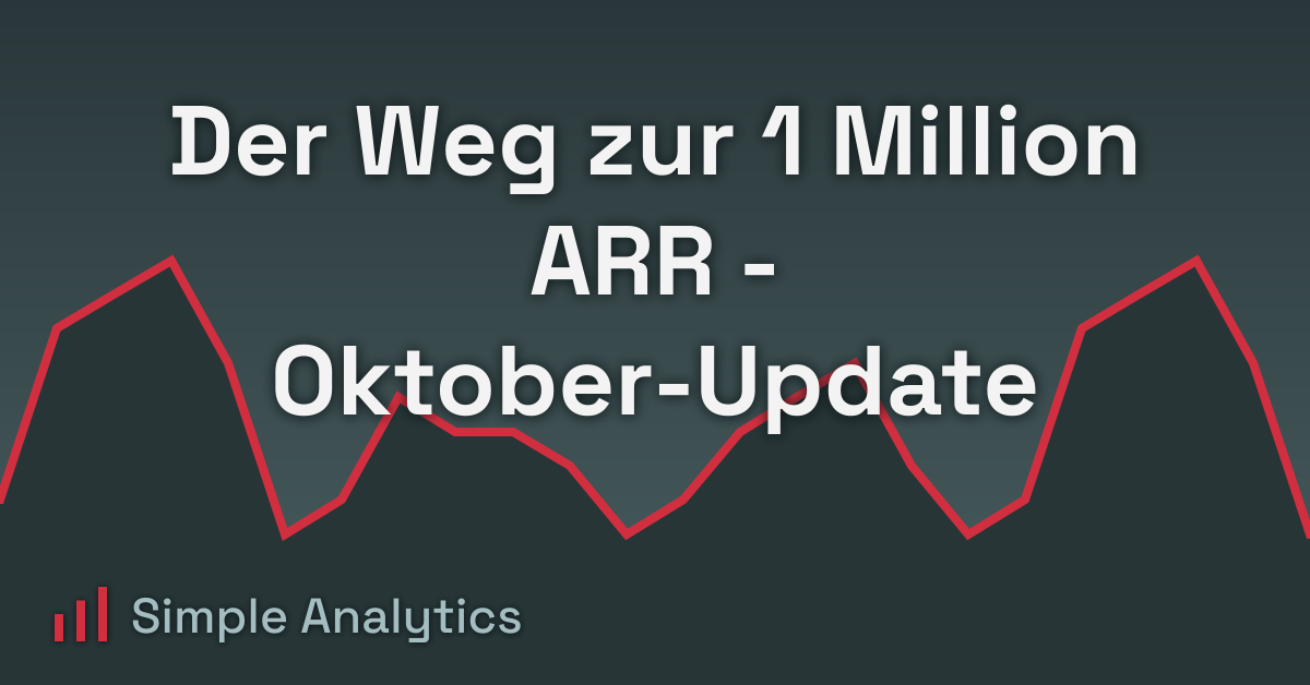 Der Weg zur 1 Million ARR - Oktober-Update