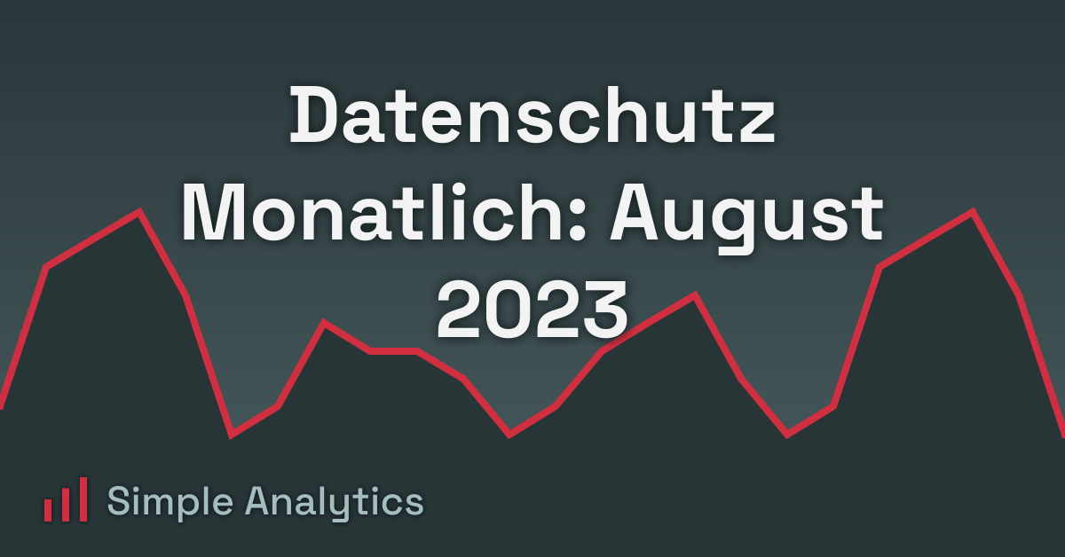 Datenschutz Monatlich: August 2023