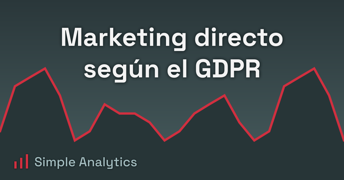 Marketing directo según el GDPR