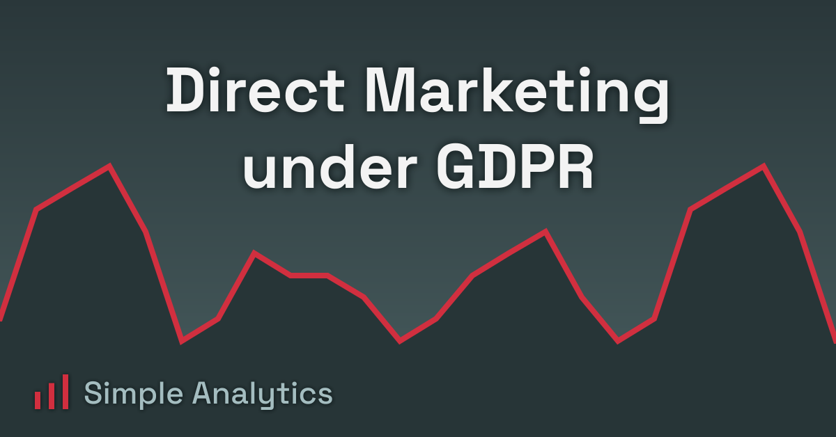 Direct Marketing under GDPR