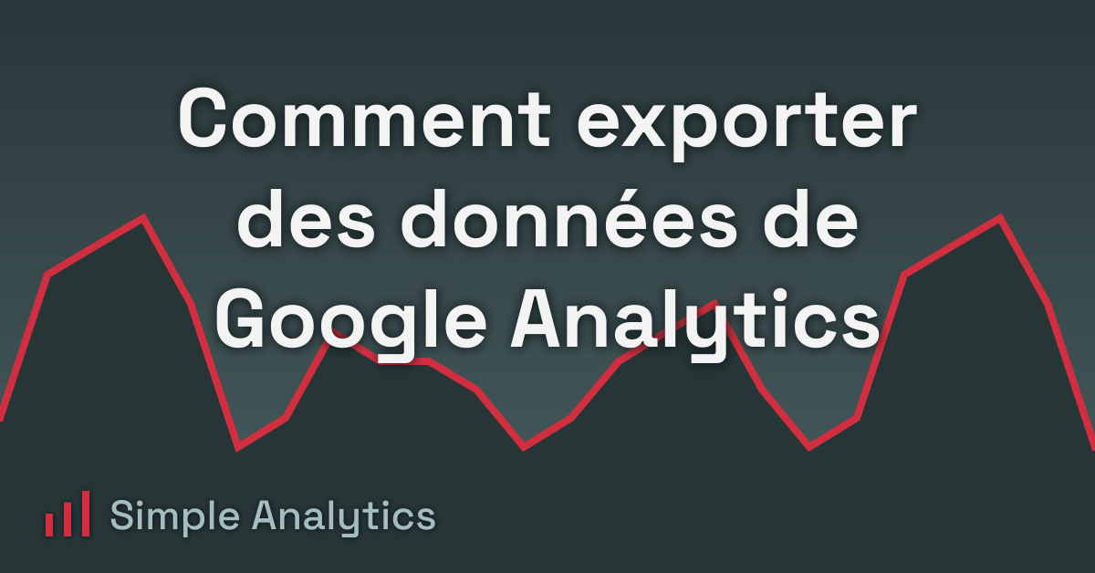 Comment exporter des données de Google Analytics