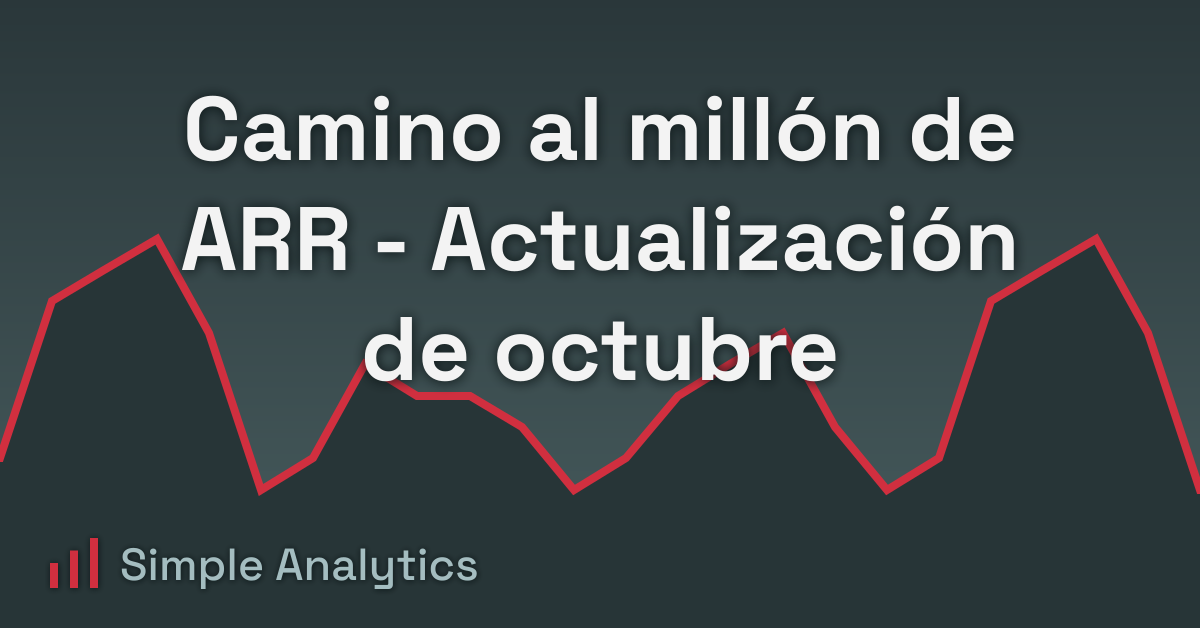 Camino al millón de ARR - Actualización de octubre