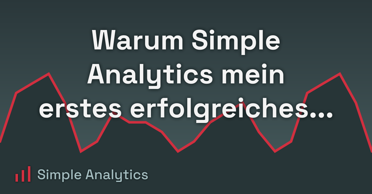 Warum Simple Analytics mein erstes erfolgreiches Projekt ist