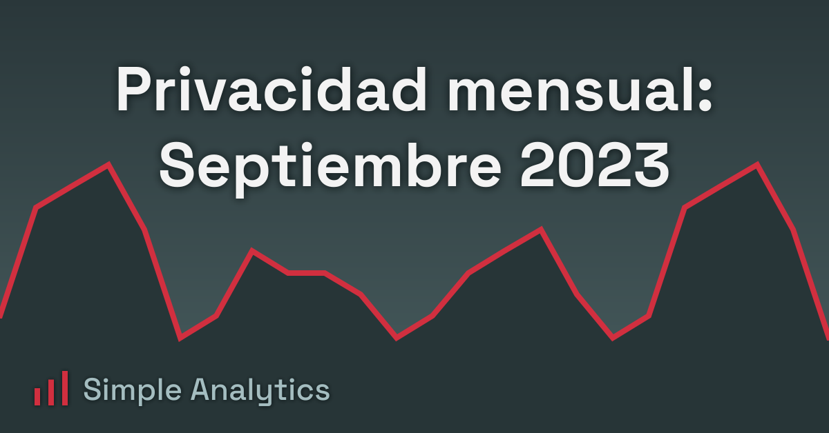 Privacidad mensual: Septiembre 2023