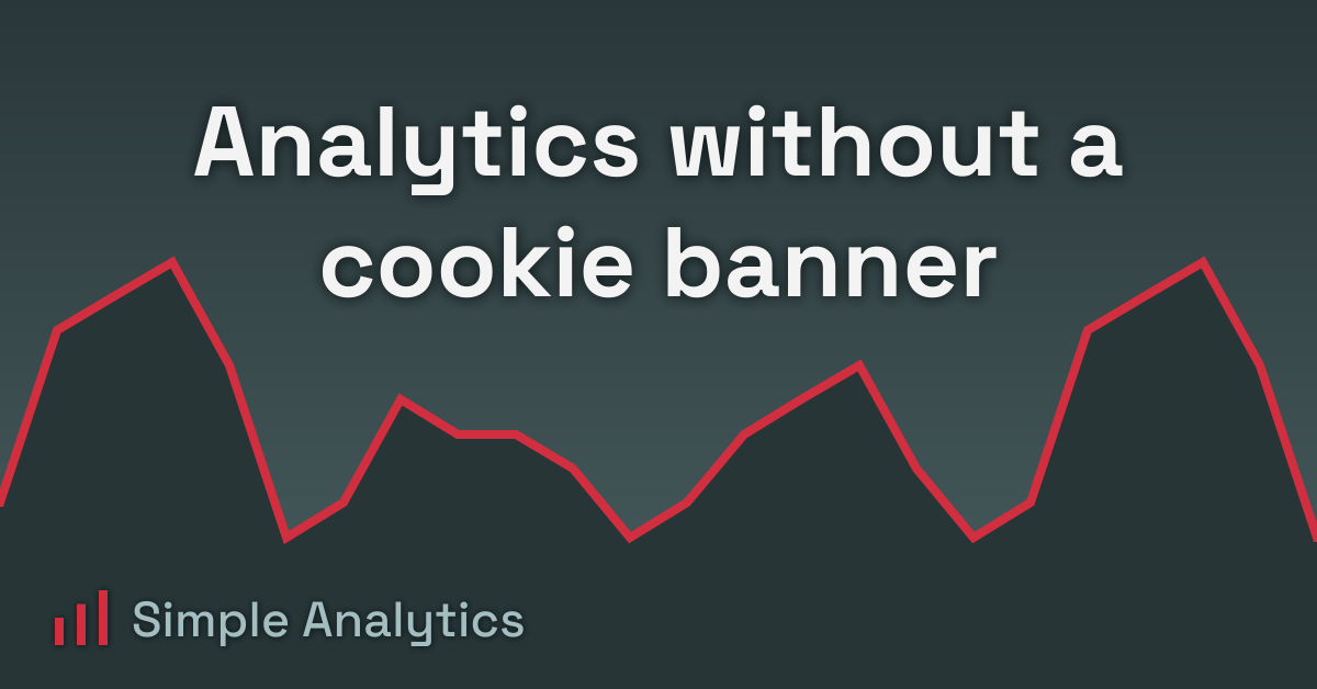 Analytics without a cookie banner