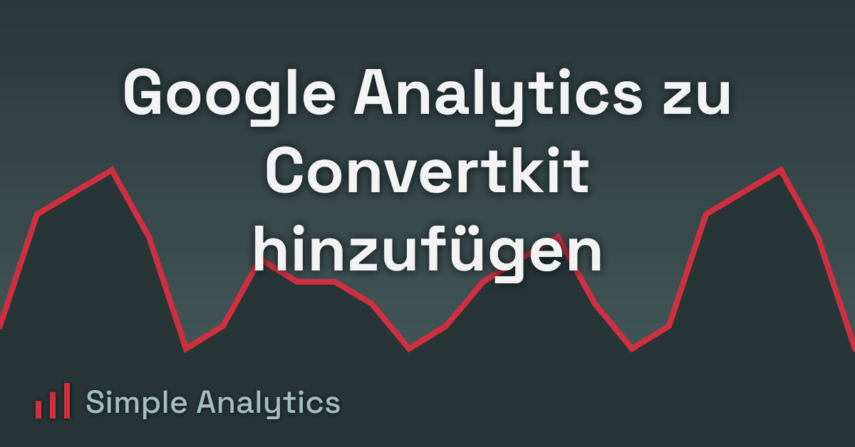 Google Analytics zu Convertkit hinzufügen