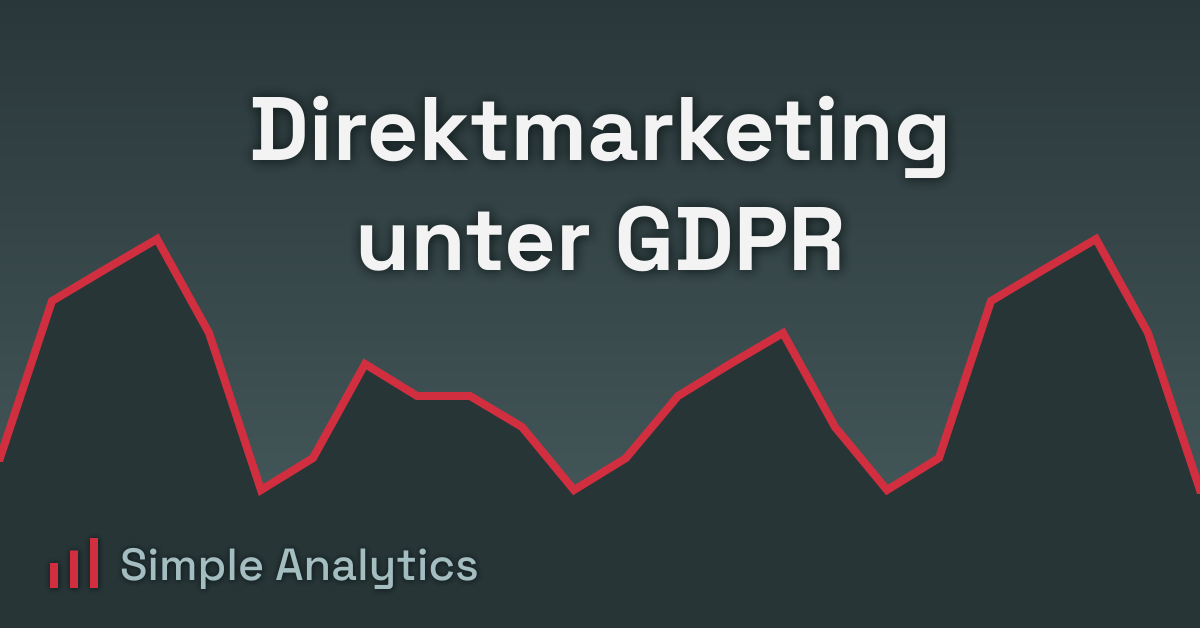 Direktmarketing unter GDPR