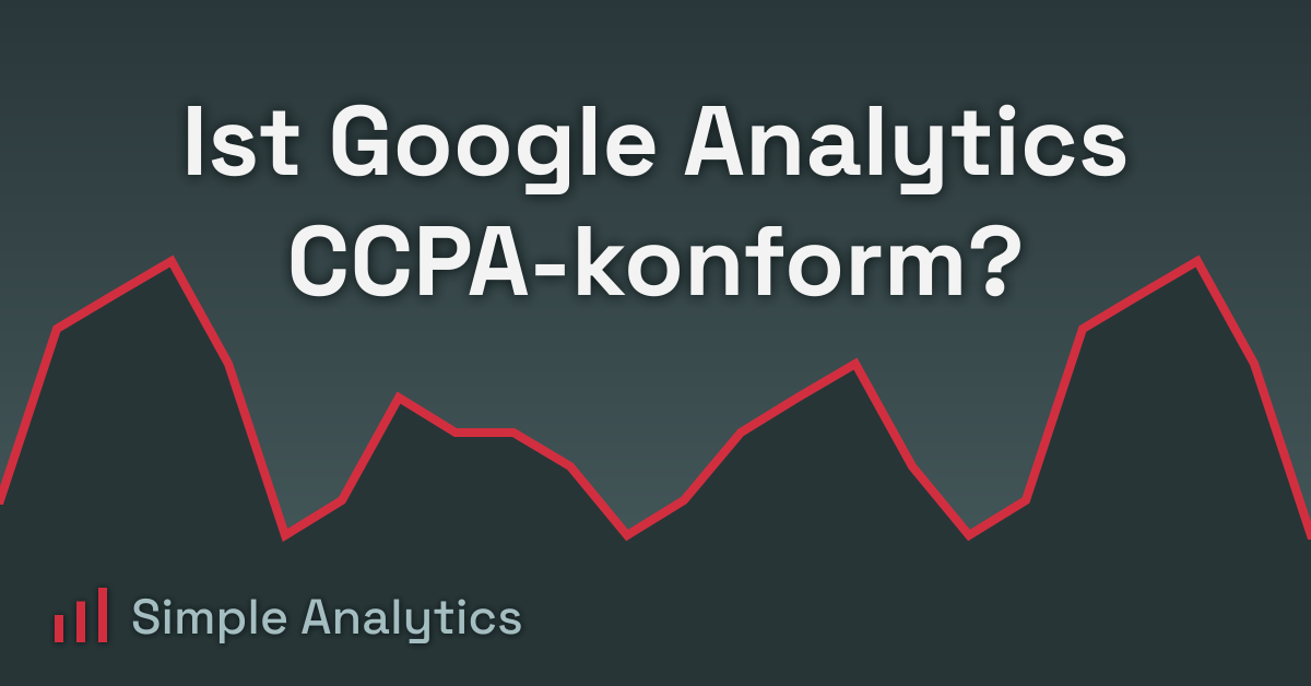 Ist Google Analytics CCPA-konform?