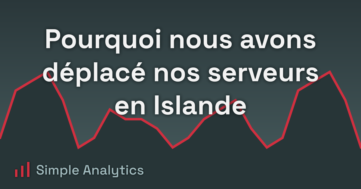 Pourquoi nous avons déplacé nos serveurs en Islande