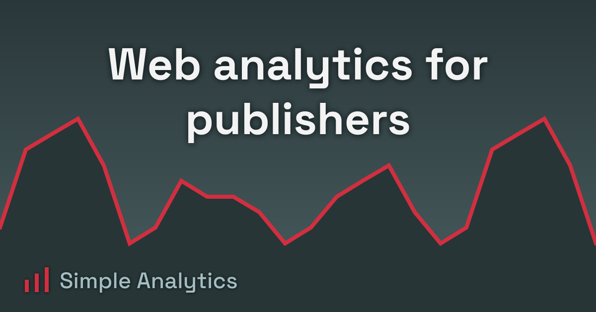 Web analytics for publishers